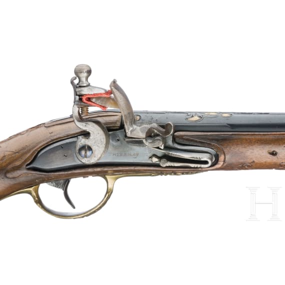 A flintlock pistol by Daniel Thiermay in Paris, circa 1740