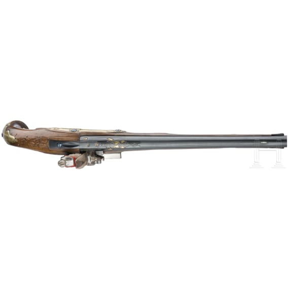 A flintlock pistol by Daniel Thiermay in Paris, circa 1740