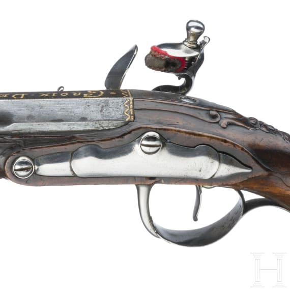 A pair of flintlock pistols, Pr&eacute;voteau Le Jeune, Paris, circa 1780
