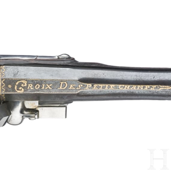 A pair of flintlock pistols, Pr&eacute;voteau Le Jeune, Paris, circa 1780