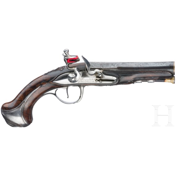 A pair of flintlock pistols, Pr&eacute;voteau Le Jeune, Paris, circa 1780