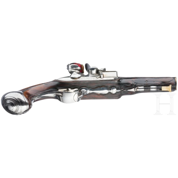 A pair of flintlock pistols, Pr&eacute;voteau Le Jeune, Paris, circa 1780