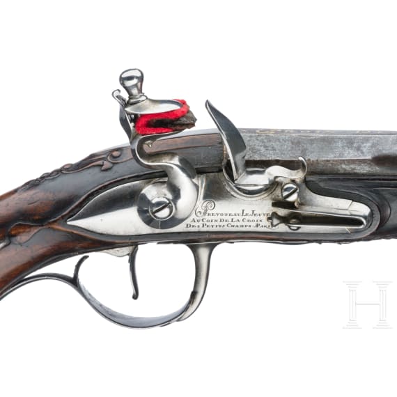 A pair of flintlock pistols, Pr&eacute;voteau Le Jeune, Paris, circa 1780