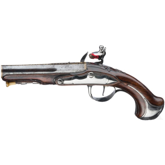 A pair of flintlock pistols, Pr&eacute;voteau Le Jeune, Paris, circa 1780