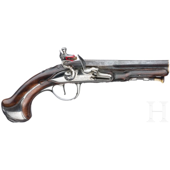 A pair of flintlock pistols, Pr&eacute;voteau Le Jeune, Paris, circa 1780