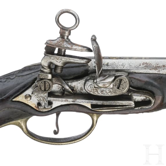 A Spain miquelet flintlock pistol circa 1780