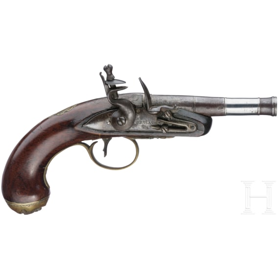 A traveler's flintlock pistol by Ketland & Co. in London, Birmingham, circa 1790