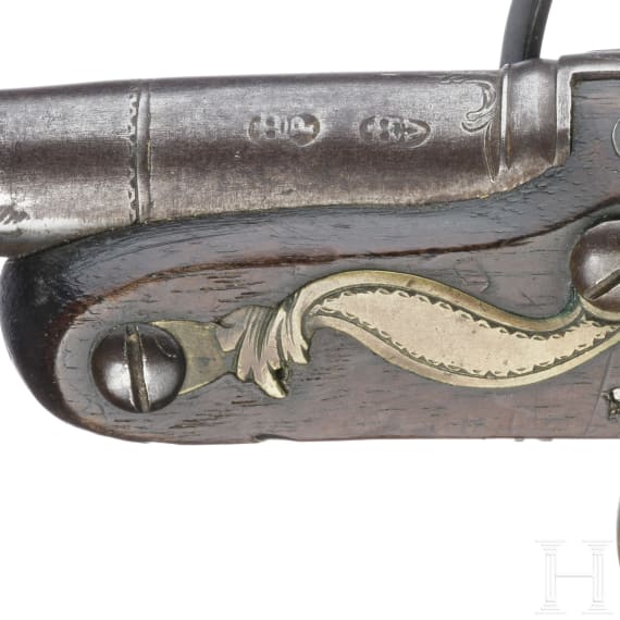 A traveler's flintlock pistol by Ketland & Co. in London, Birmingham, circa 1790