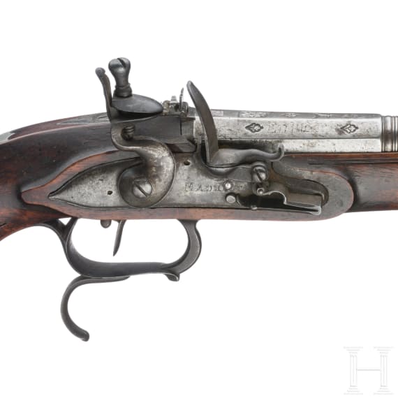 A Spanish flintlock pistol, late 18th century