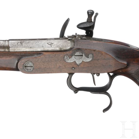 A Spanish flintlock pistol, late 18th century
