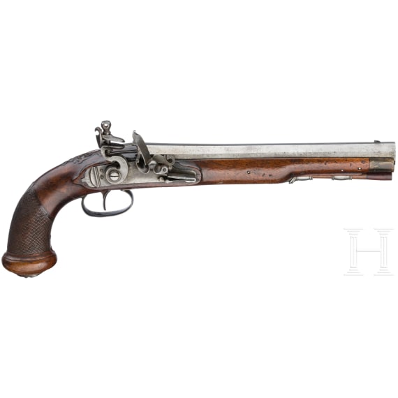 A German flintlock pistol, circa 1800