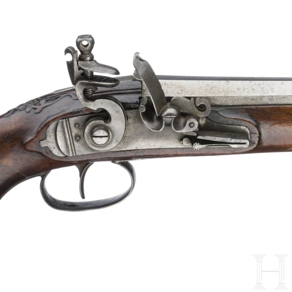 A German flintlock pistol, circa 1800