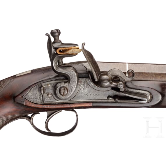 A flintlock pistol, Durs Egg, London, circa 1800