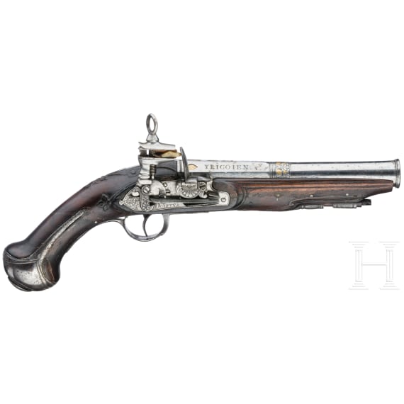 A miquelet flintlock pistol made by Doiztva Spain circa 1800