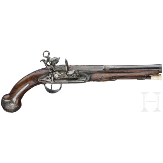 A Miquelet pistol by Bustindui in Eibar, circa 1800