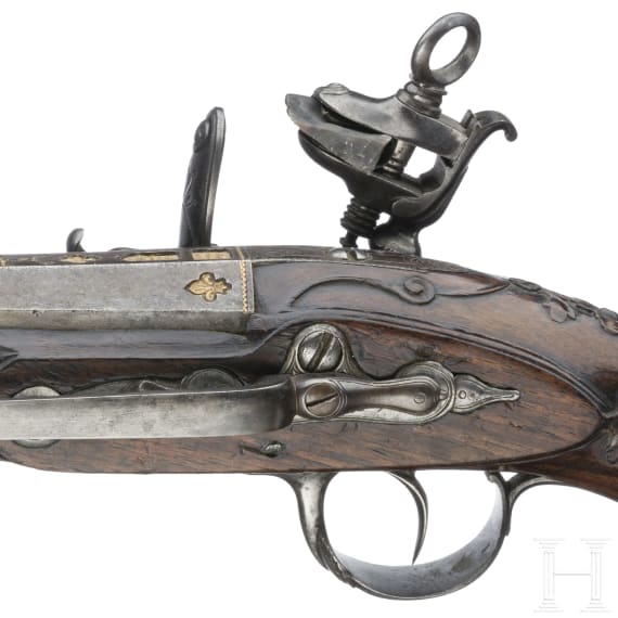 A Miquelet pistol by Bustindui in Eibar, circa 1800