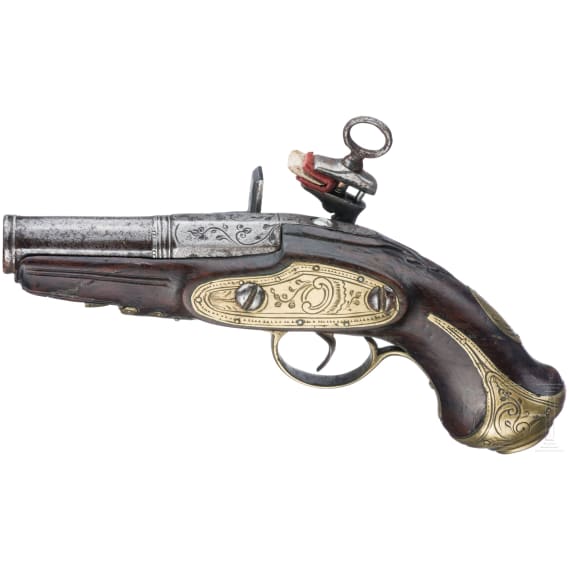 A Spain Miquelet muff flintlock pistol circa 1800
