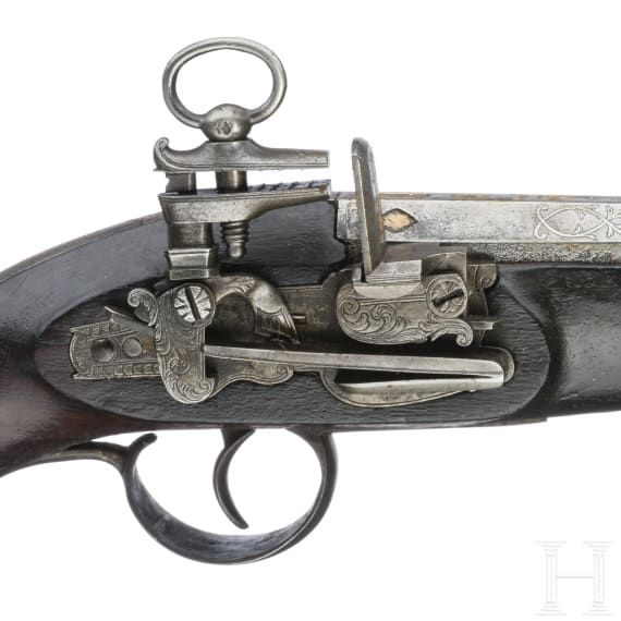A Spain miquelet flintlock pistol circa 1810