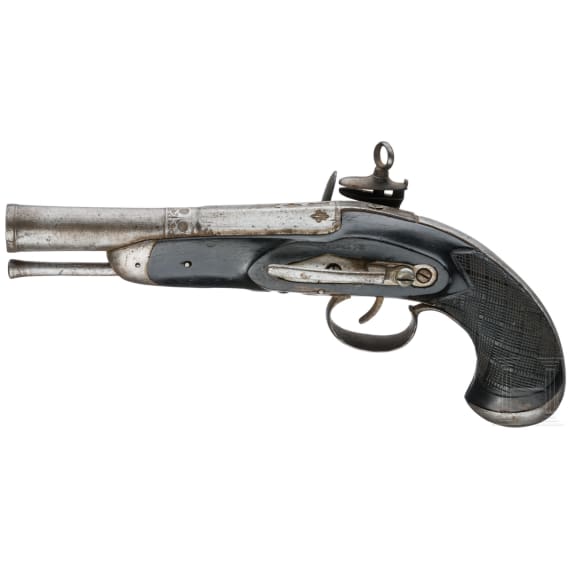 A Miquelet flintlock pistol by Urquiola in Madrid, ca. 1810
