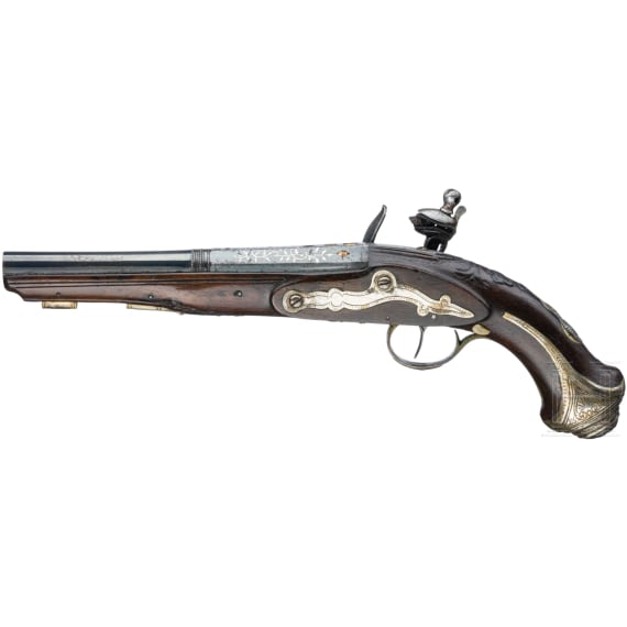 A Spain flintlock pistol with British military lock circa 1810
