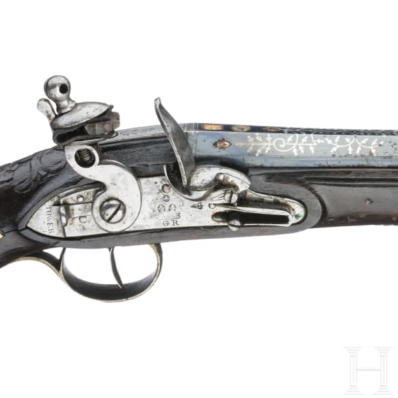 A Spain flintlock pistol with British military lock circa 1810