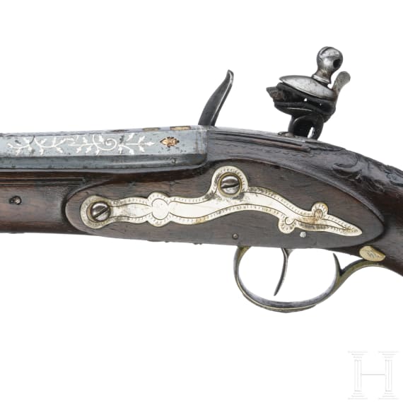 A Spain flintlock pistol with British military lock circa 1810