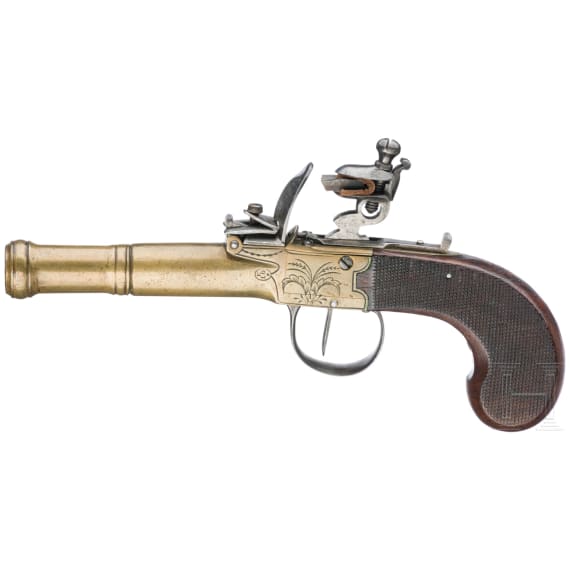 A Belgian flintlock pistol, circa 1820