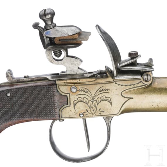 A Belgian flintlock pistol, circa 1820