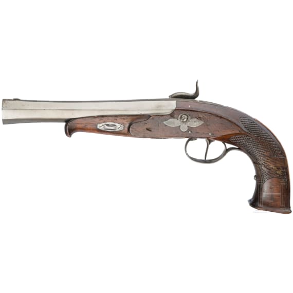 A French percussion pistol for officers, circa 1830