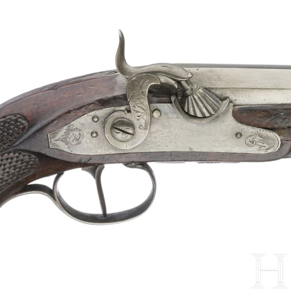 A French percussion pistol for officers, circa 1830