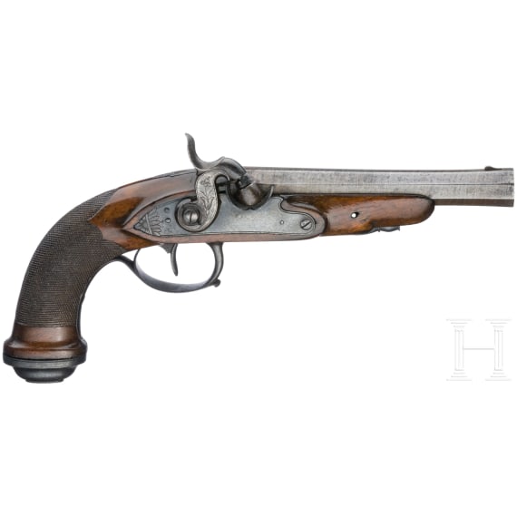 A French officer's percussion pistol, circa 1830