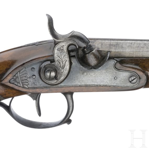 A French officer's percussion pistol, circa 1830