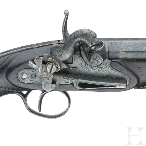 A Spanish percussion pistol, circa 1830