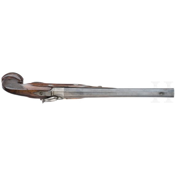 A pair of German percussion pistols, circa 1840