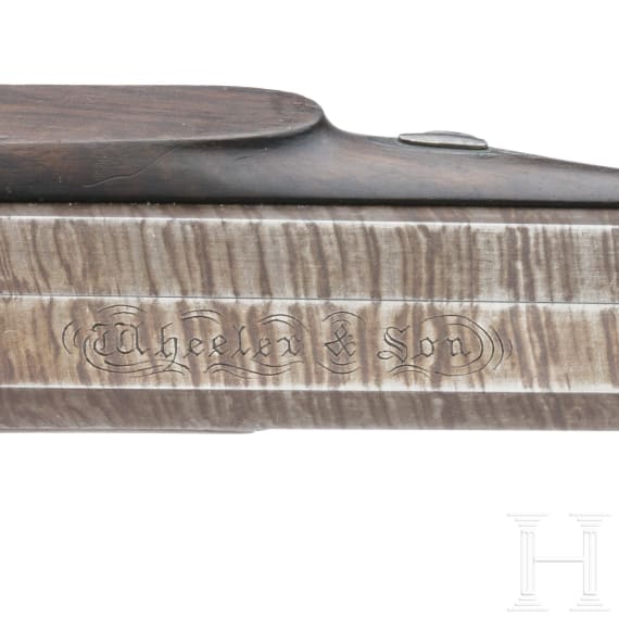 A pair of percussion pistols by Wheeler & Son in Birmingham, circa 1840