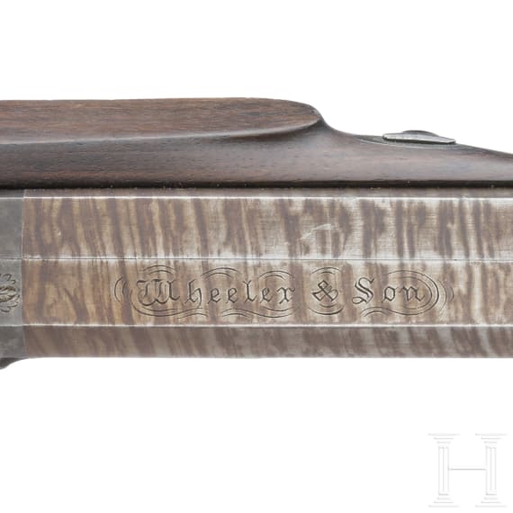 A pair of percussion pistols by Wheeler & Son in Birmingham, circa 1840