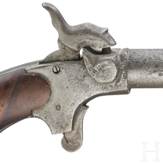 A pair of heavy Belgian pocket pistols, circa 1850