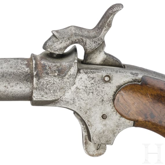 A pair of heavy Belgian pocket pistols, circa 1850