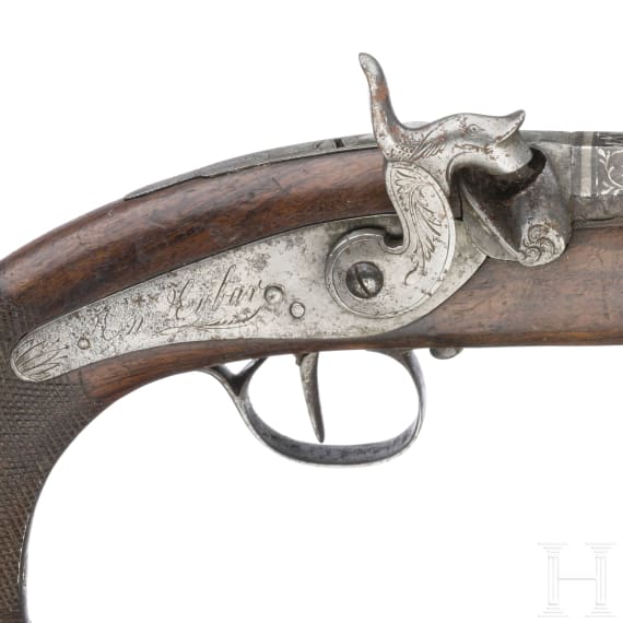 A percussion pistol Eibar circa 1850
