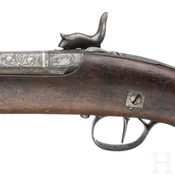 A percussion pistol Eibar circa 1850