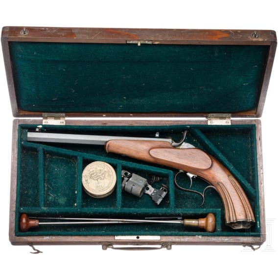 A target pistol by Stiegele jun. in Munich, 19th century