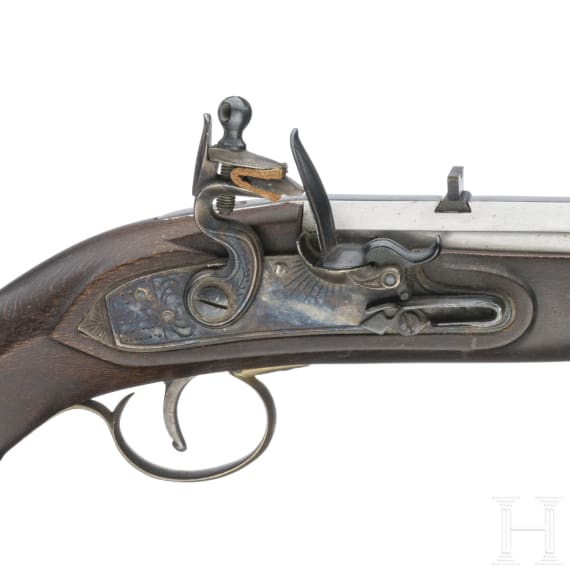 Two flintlock pistols, replicas