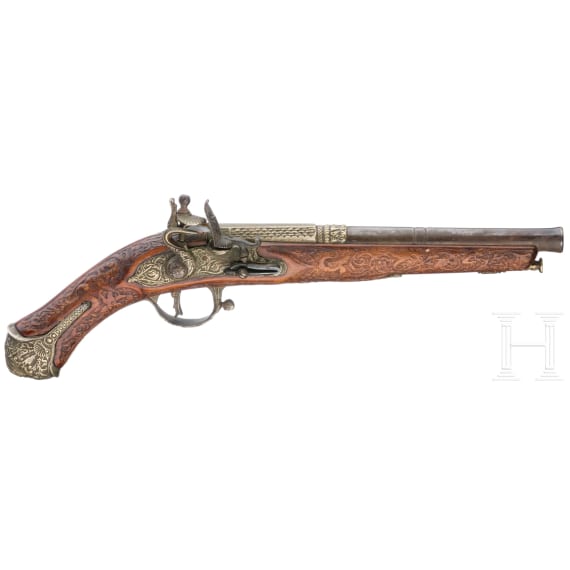 Two flintlock pistols for decoration purposes, 2nd half 20th century