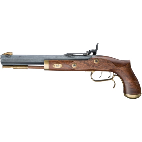 Two percussion pistols, Spanish replicas in cal. .45