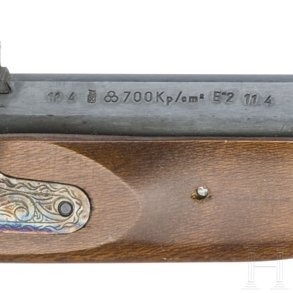 Two percussion pistols, Spanish replicas in cal. .45