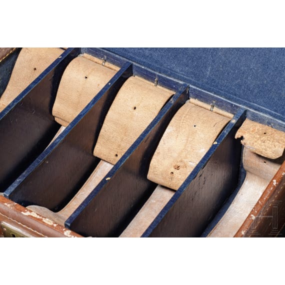 A British leather ammunition case, circa 1900