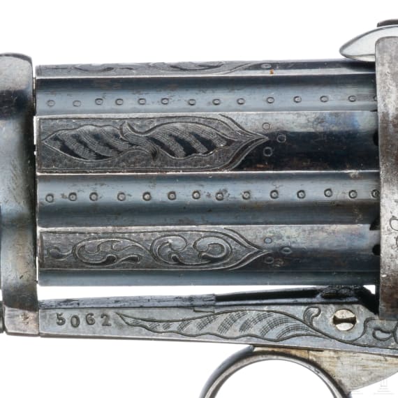 A luxurious Belgian Lefaucheux revolver, circa 1865