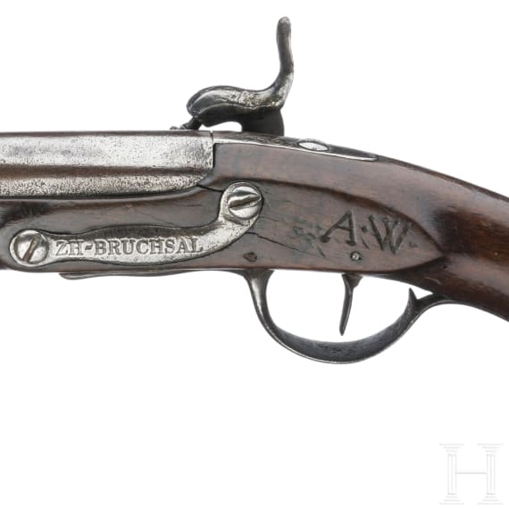 A French cavalry pistol M 1763/66, third pattern