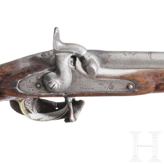 An English percussion short rifle, similar to pattern 1856
