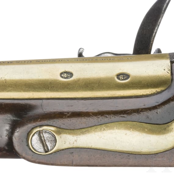 A flintlock pistol for navy officers, by H.W. Mortimer in London, ca. 1790